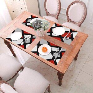 Hamiltonna Woven Vinyl Placemats Set of 4 for Dining Kitchen New